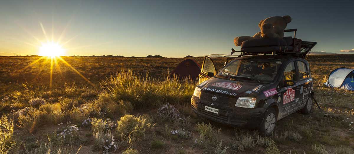 atardecer Mongol Rally